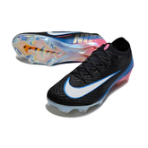 Chuteira Campo Nike Air Zoom Mercurial Vapor 16 Elite FG Preto, Azul e Rosa